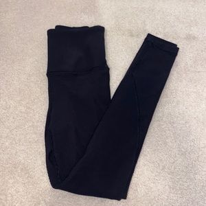 Athleta black textured leggings